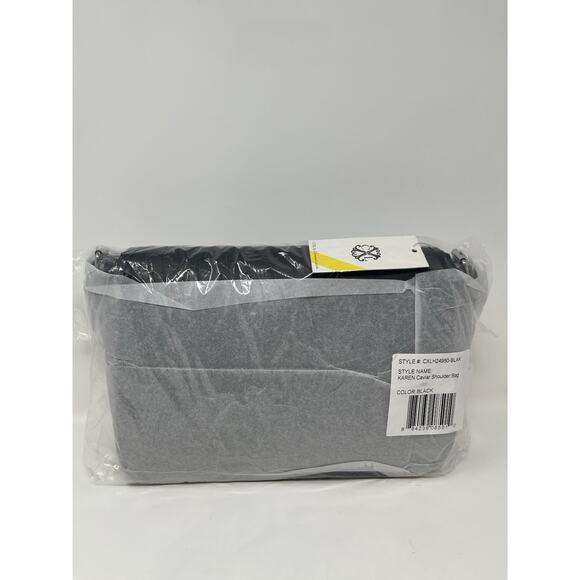 CXL by Christian Lacroix Karen Caviar Shoulder Bag Black MSRP $98 - Picture 11 of 11